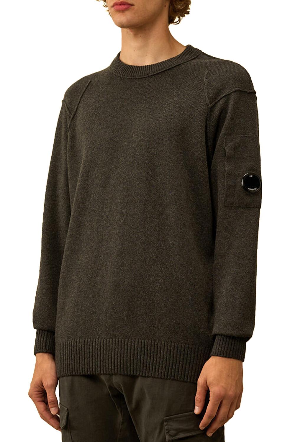  Cp Company Maglione Girocollo Dark Shadow Uomo - 2