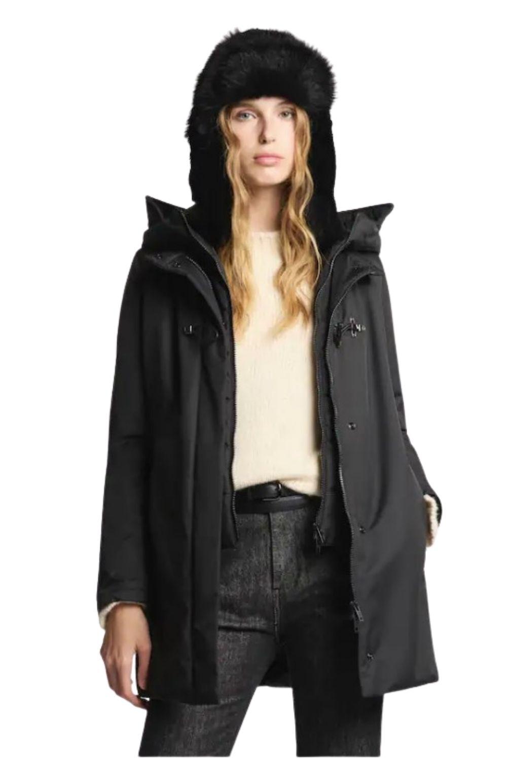  Fay Toggle Coat In Gabardine Tecnico Woman - 2