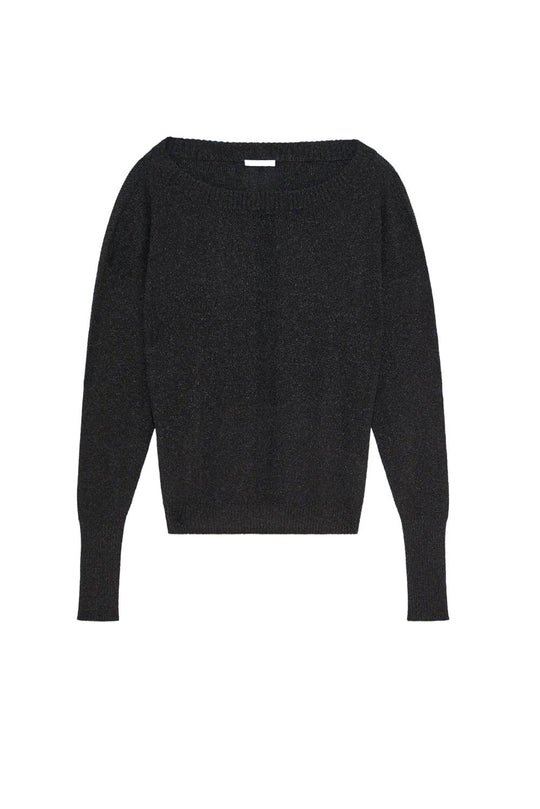 Maglia a costine in lurex