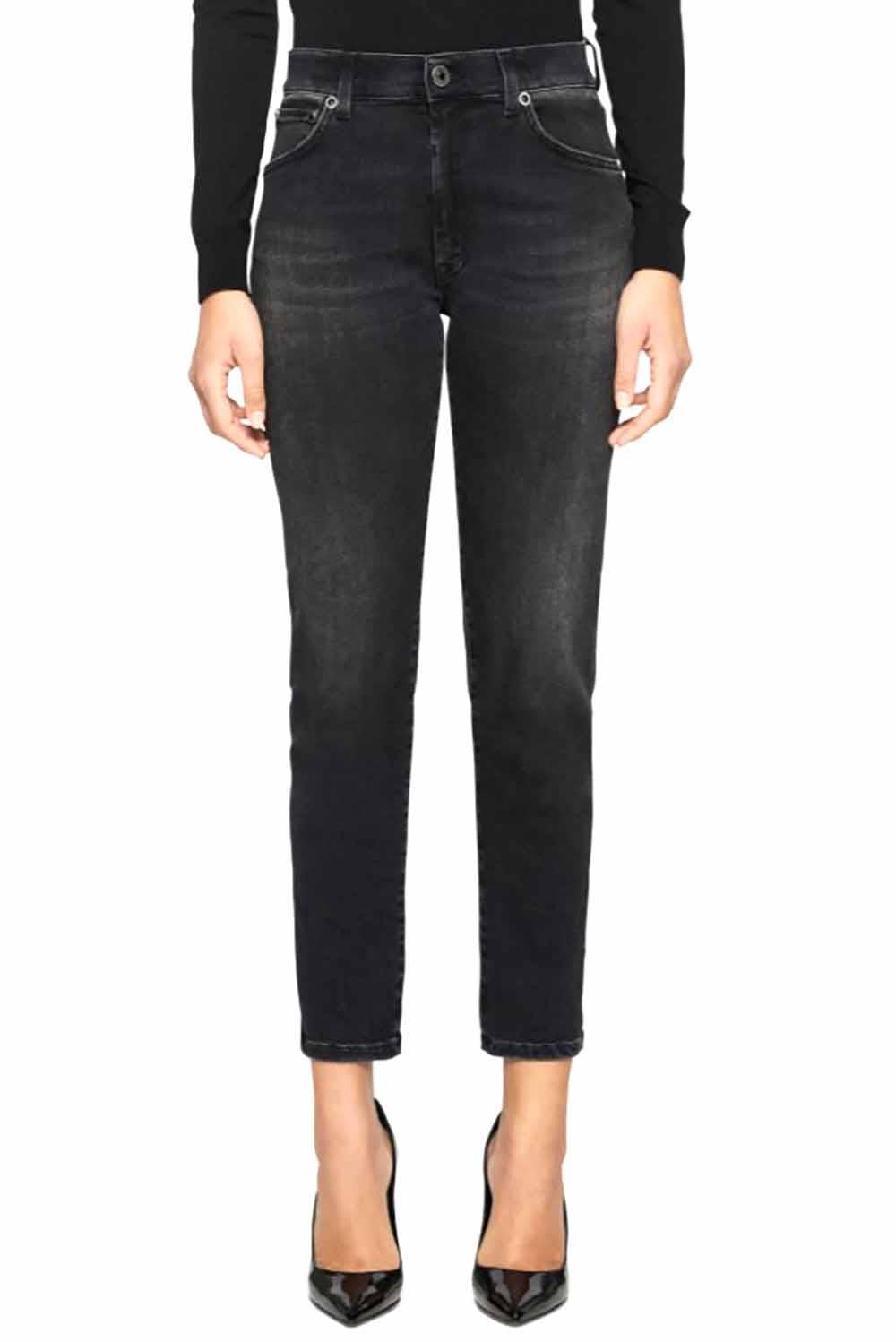 Jeans Daila Slim: Denim Nero e Comfort