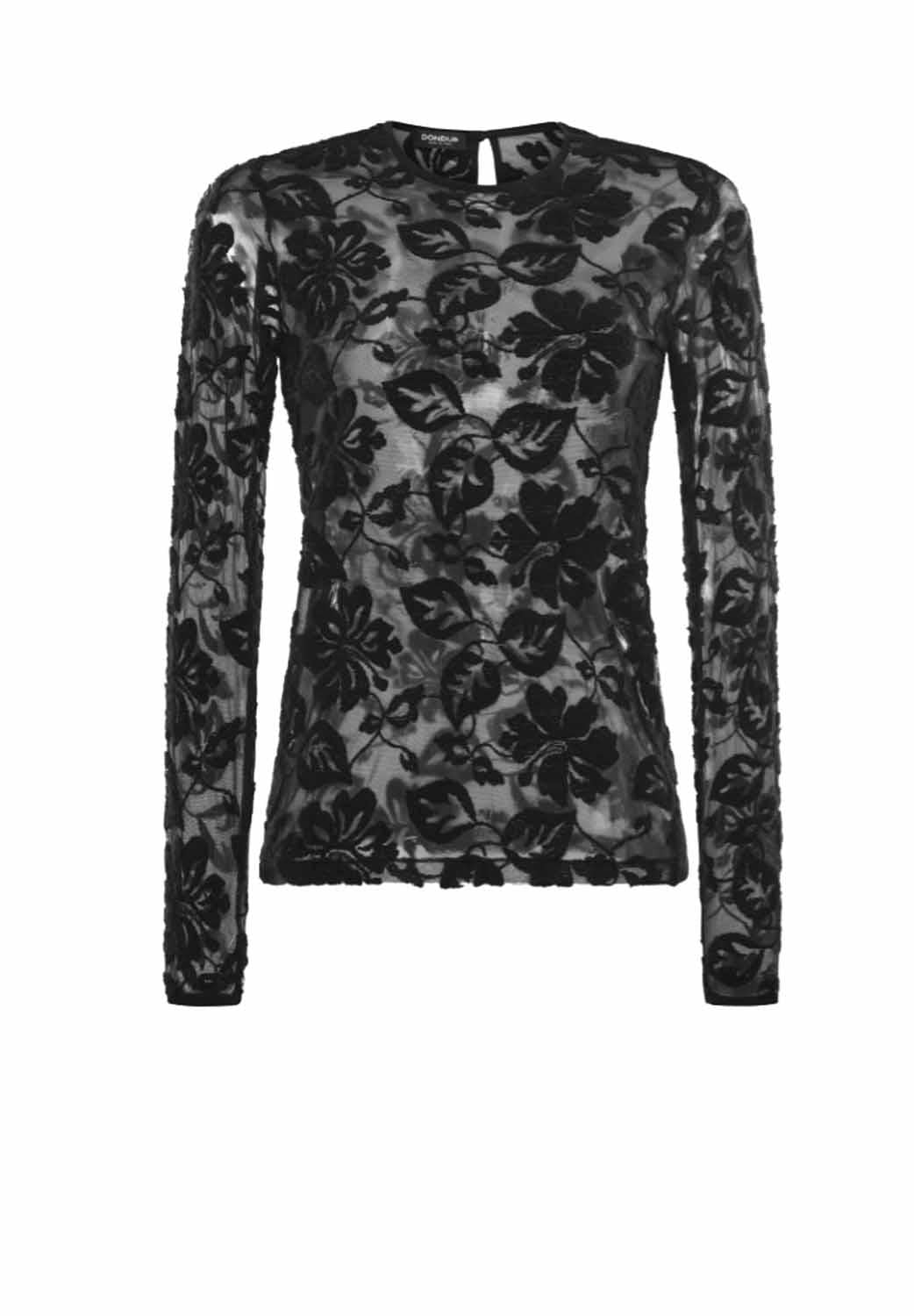 T-shirt Slim in Tulle