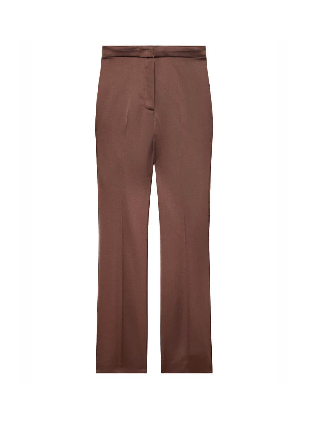  Patrizia Pepe Pantaloni In Raso Sensual Brown Woman - 1