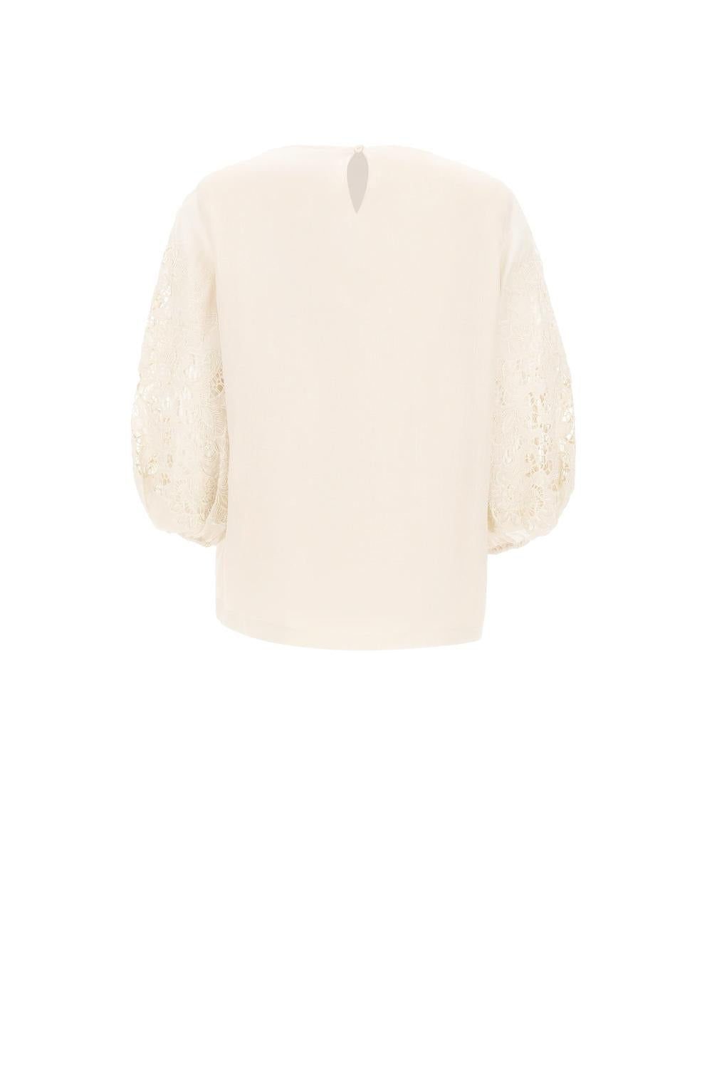  Max Mara Top Mstordine Bianco Woman - 2