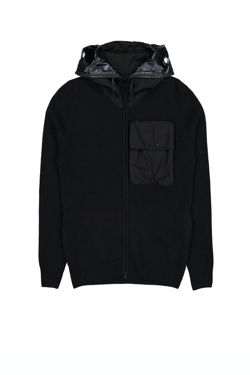  Cp Company Cardigan Explorer Black Uomo - 1