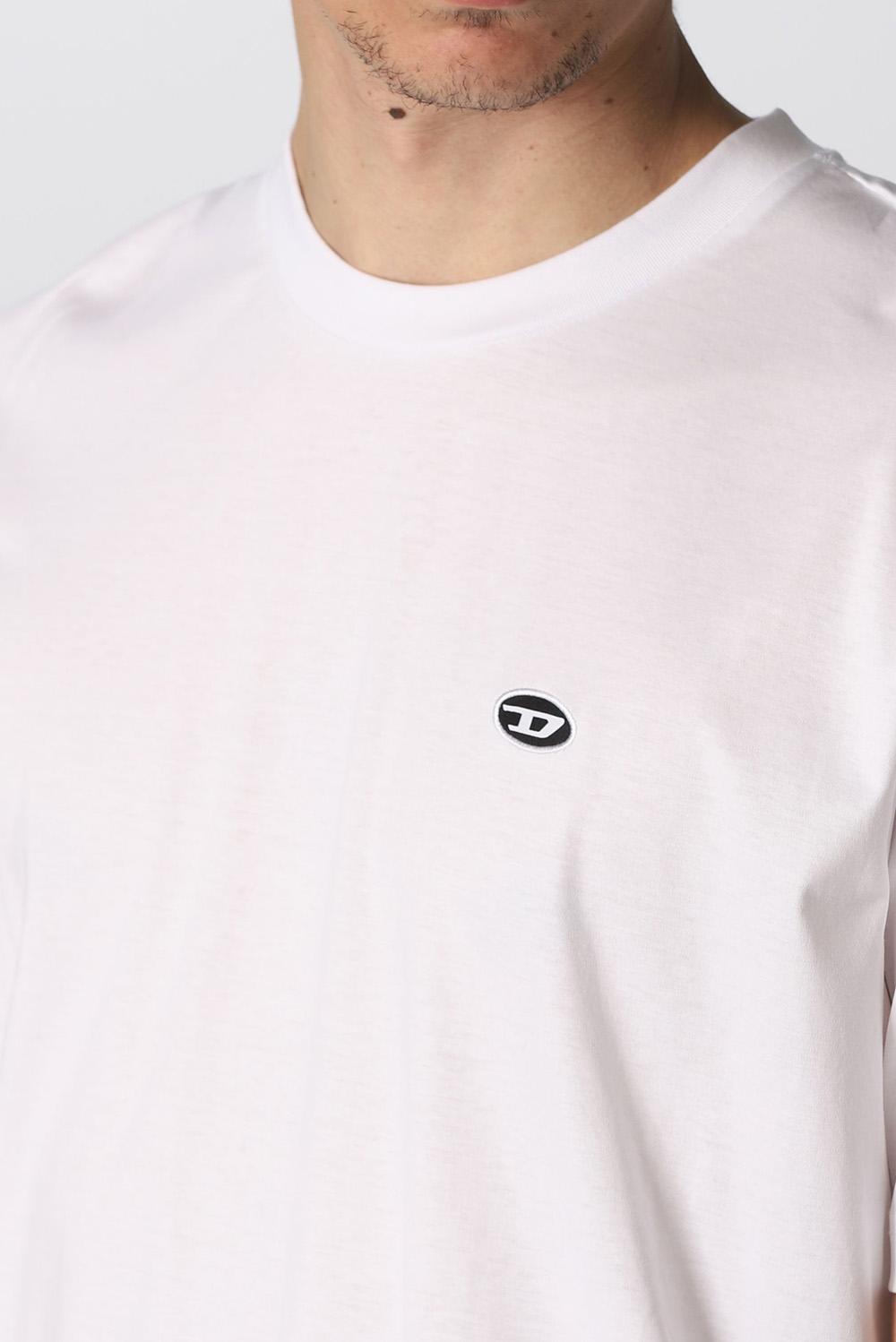  Diesel T-shirt In Cotone White Uomo - 3