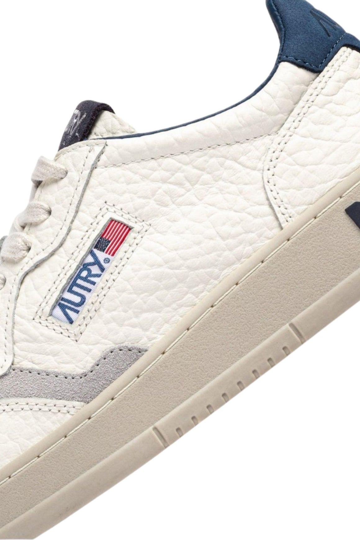  Autry Sneakers Medalist Low In Pelle Ensign Blue E Peroscope Uomo - 4