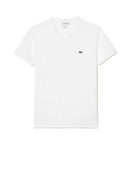Lacoste T-Shirt Cotone Pima scollo V