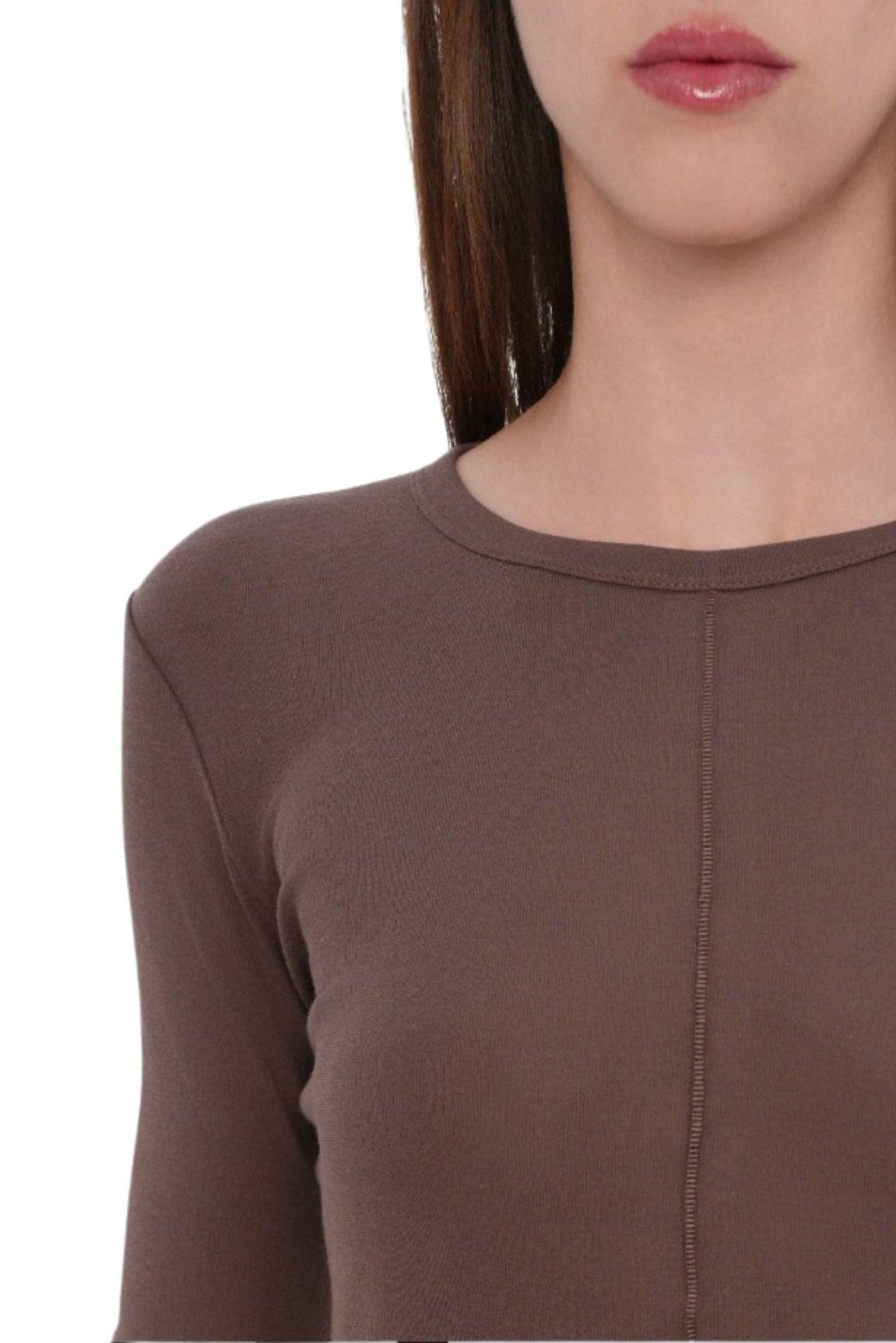  Max Mara Maglietta A Manica Lunga - Cioccolato Woman - 3