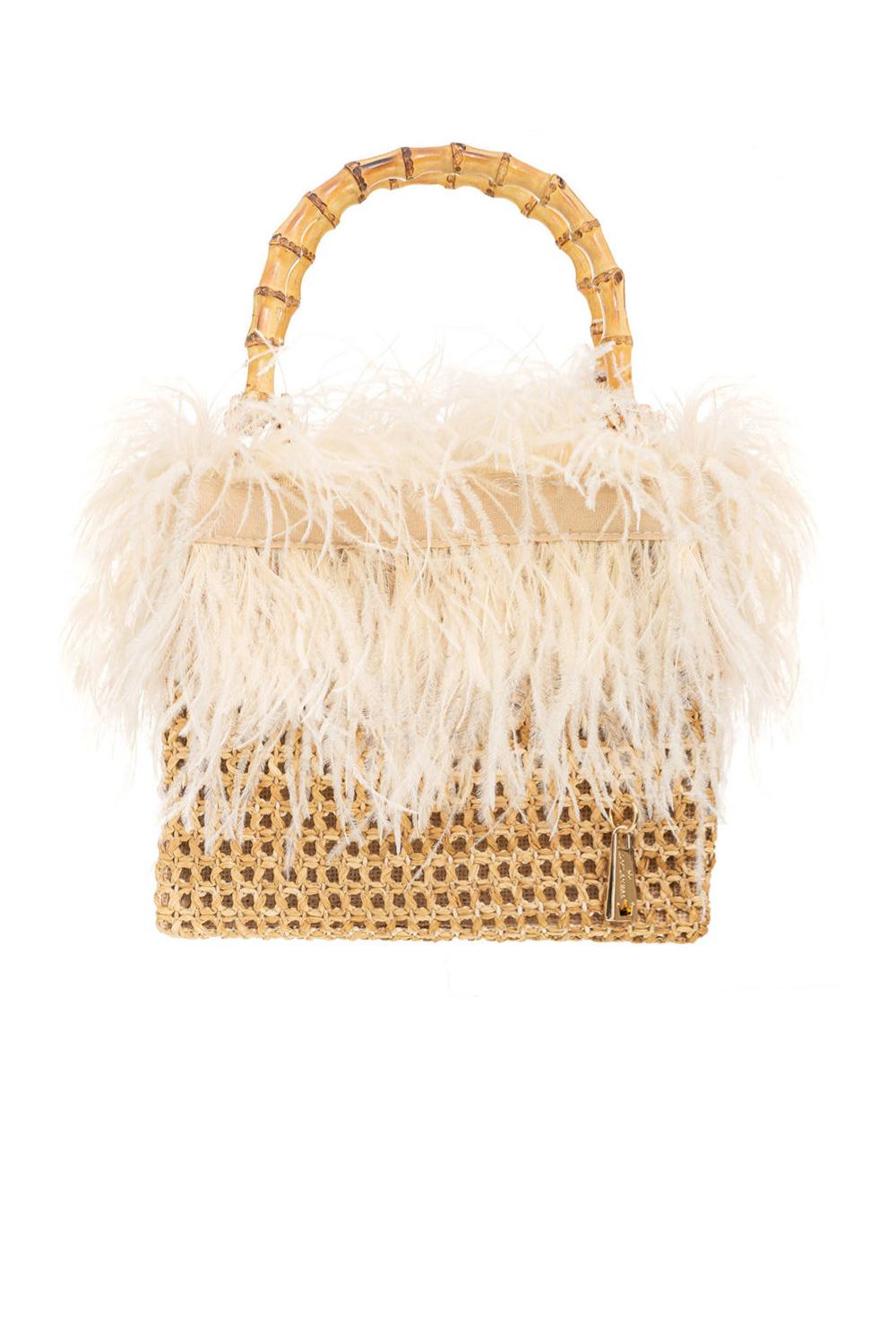  La Milanesa Positano Tote Bag Ecru Woman - 1