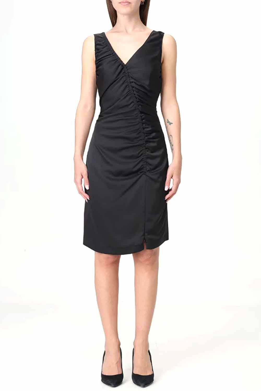 Pinko Antenore Short Dress Nero Woman - 2