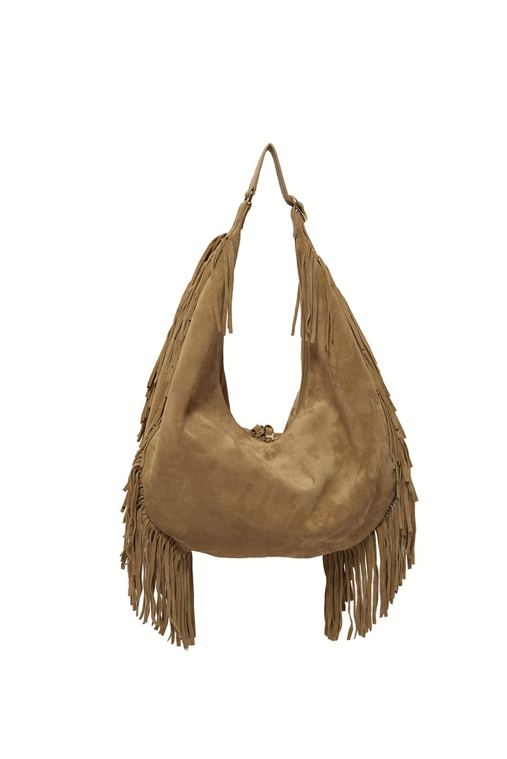  Orciani Borsa Isola Peach Fringe Large Biscotto Woman - 2