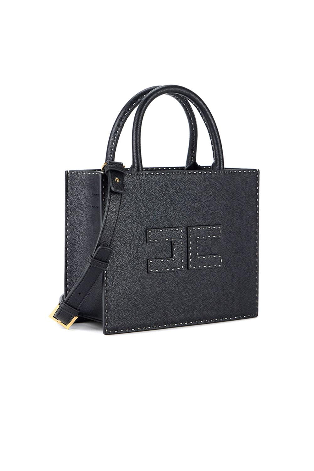  Elisabetta Franchi Tote Medio Nero Woman - 2