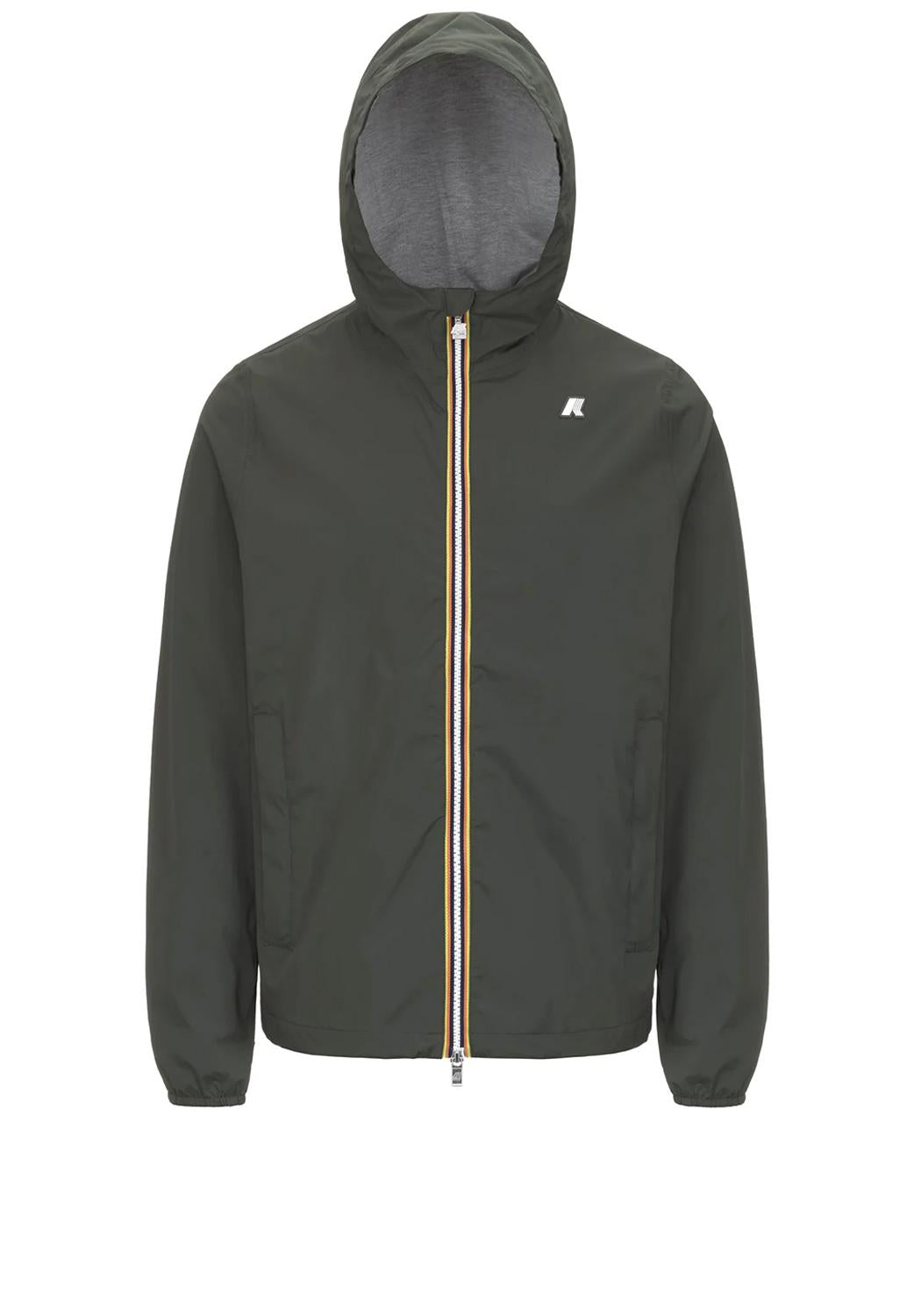  K-way Giacca Jack Stretch Nylon Green - Black Uomo - 1