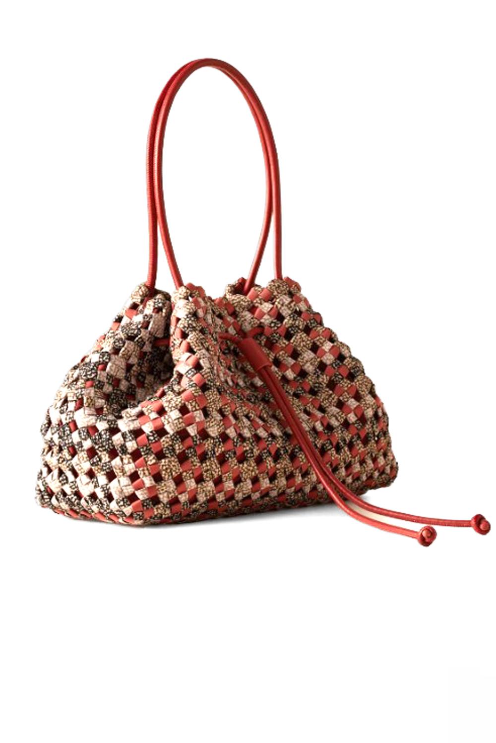  Borbonese La Nido Bag Medium Red Papaya Woman - 2