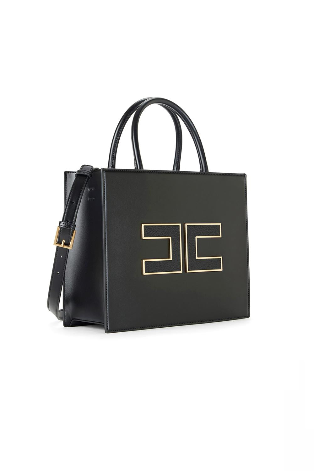  Elisabetta Franchi Tote Grande Nero Woman - 2