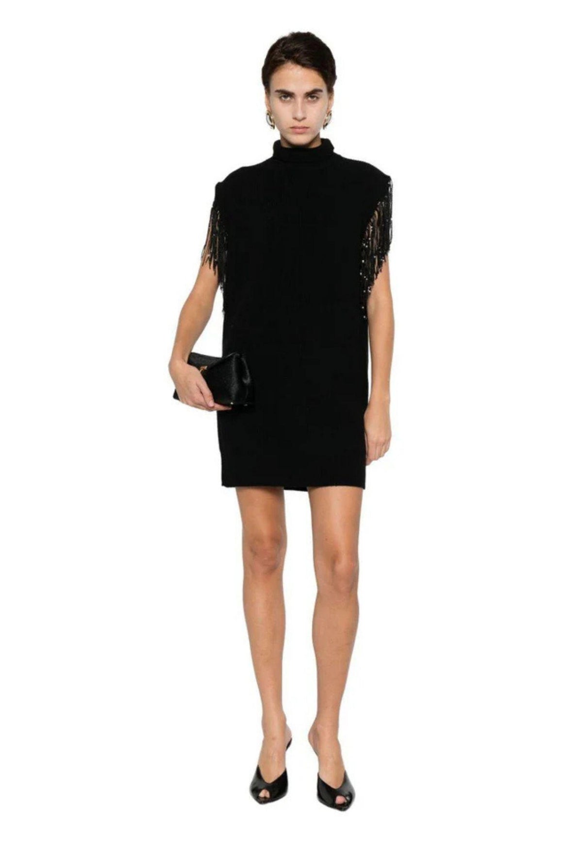  Jucca Abito Con Spalline In Pailettes Nero Woman - 2