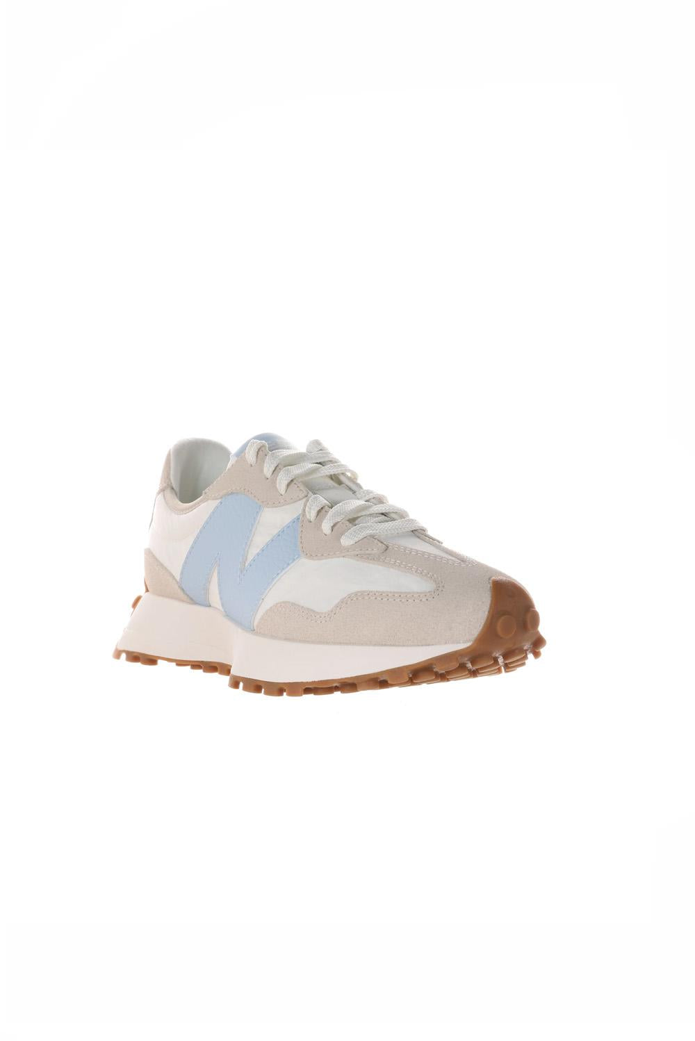  New Balance Sneaker 327 Timberwolf Light Blue Woman - 4