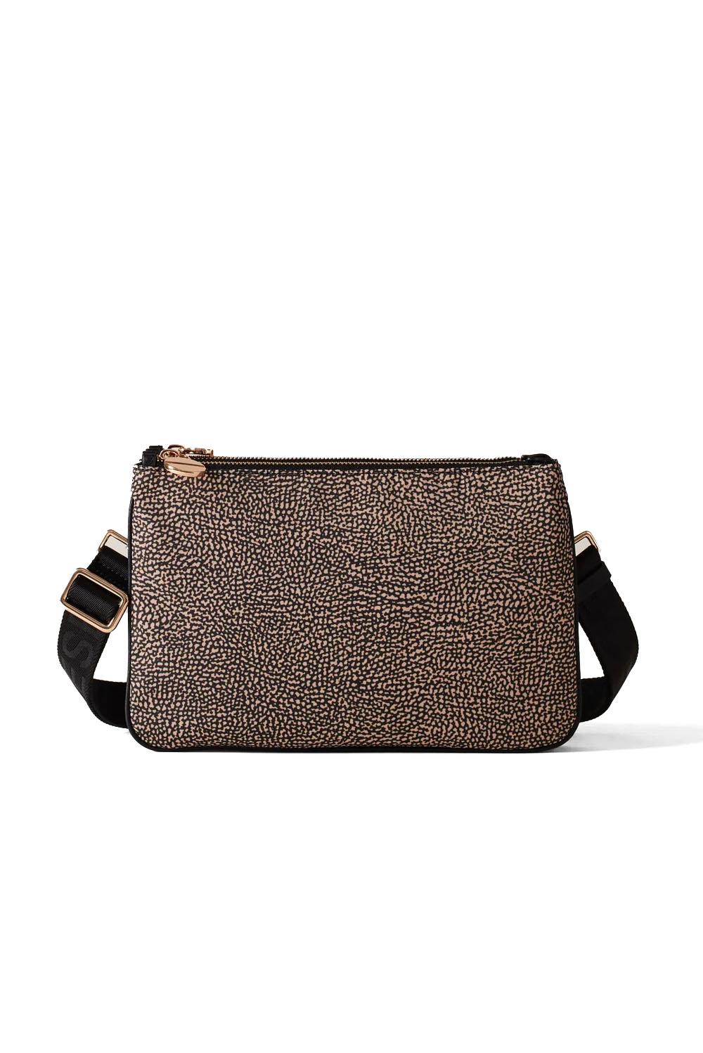  Borbonese Eco Line Tracolla Small Op Natural Woman - 1