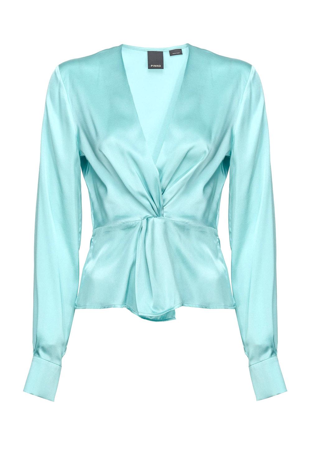  Pinko Blusa Baradero Verde Woman - 1