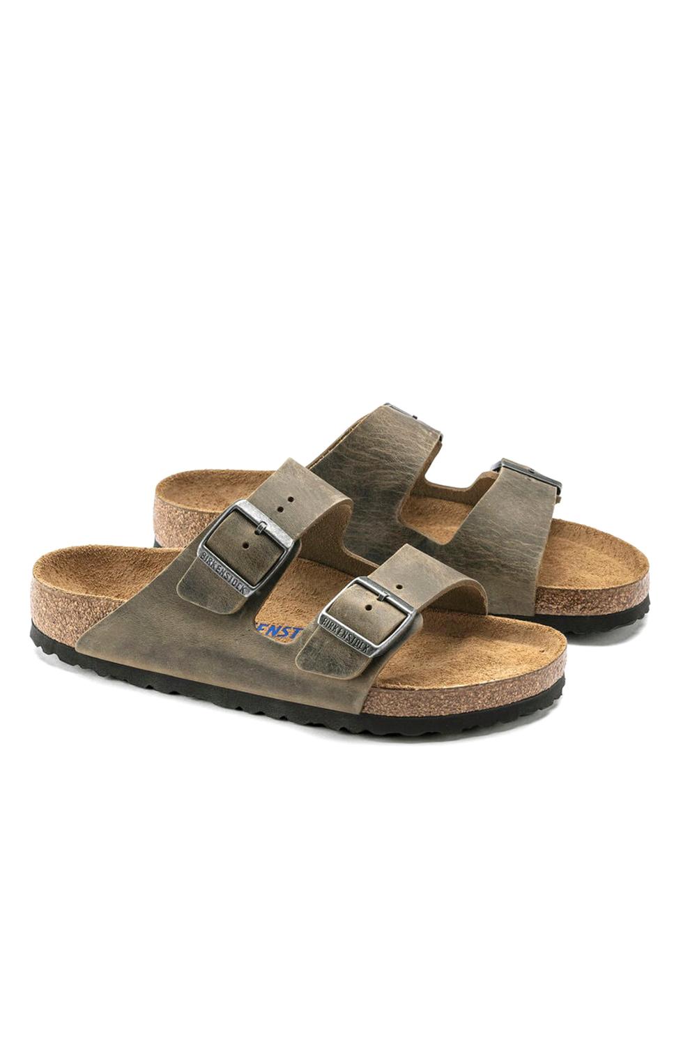  Birkenstock Arizona Soft Footbed Faded Khaki Uomo - 2