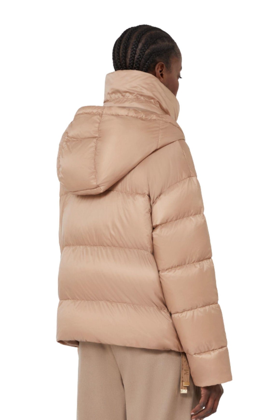  Max Mara Piumino Con Cappuccio Colore Cammello Woman - 4