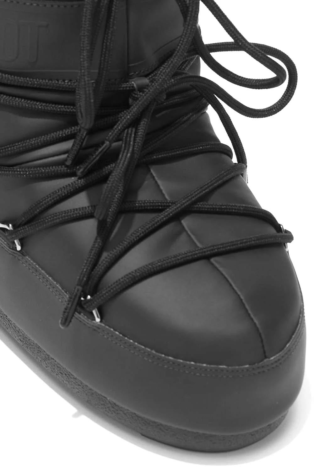 Moon Boot Icon Low Rubber Black Uomo - 3