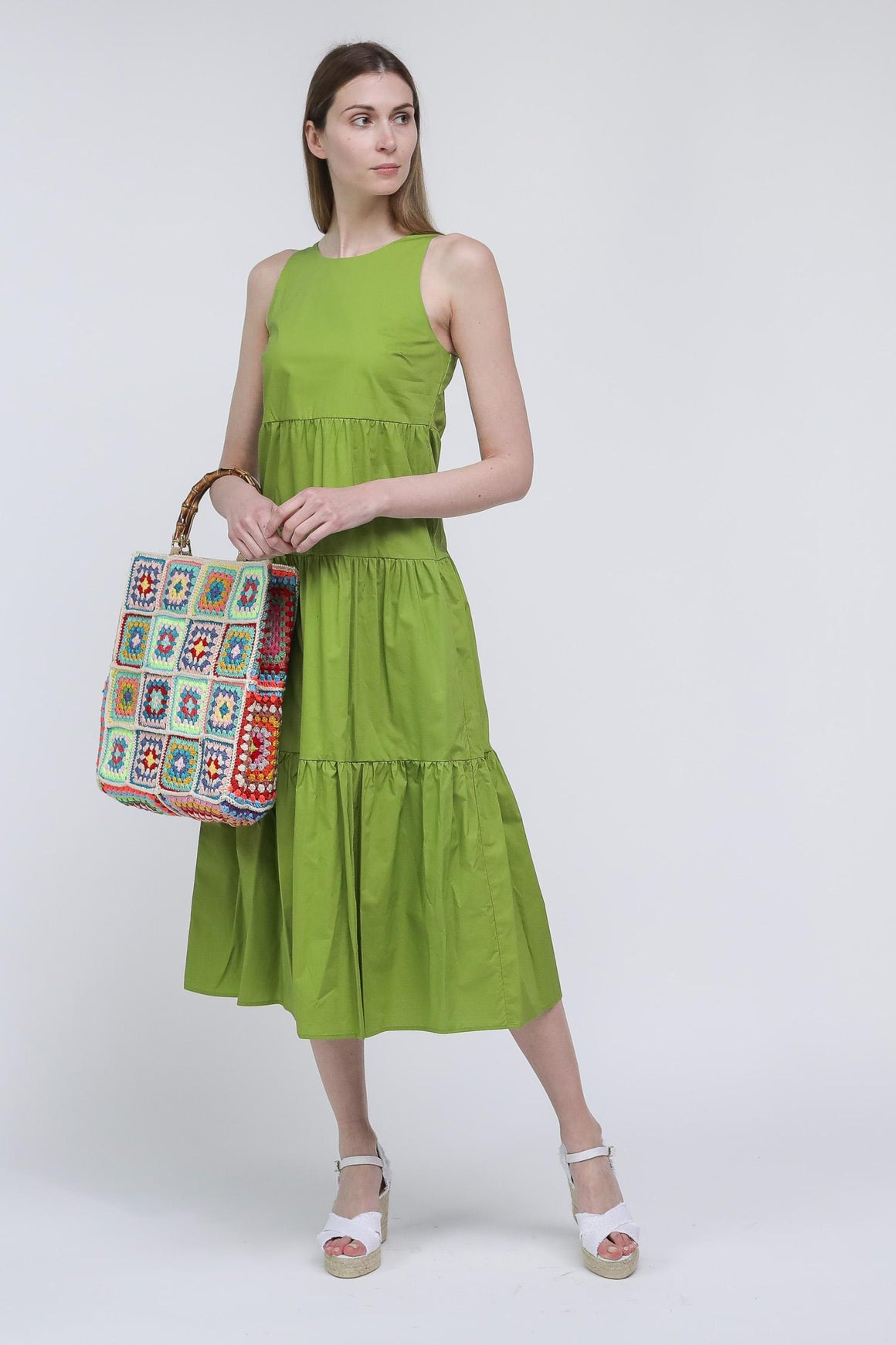  Patrizia Pepe Abito Lungo Green Woman - 2