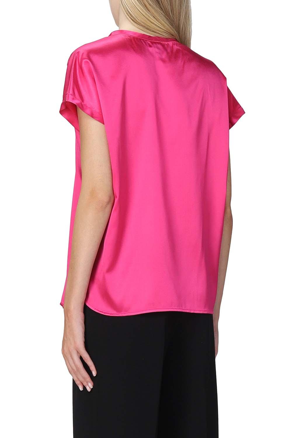  Pinko Blusa Seta Magenta Woman - 3
