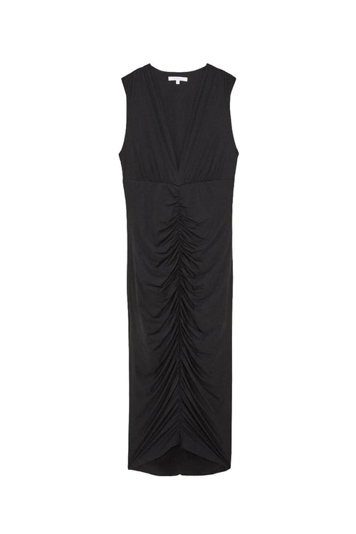 Draped midi dress