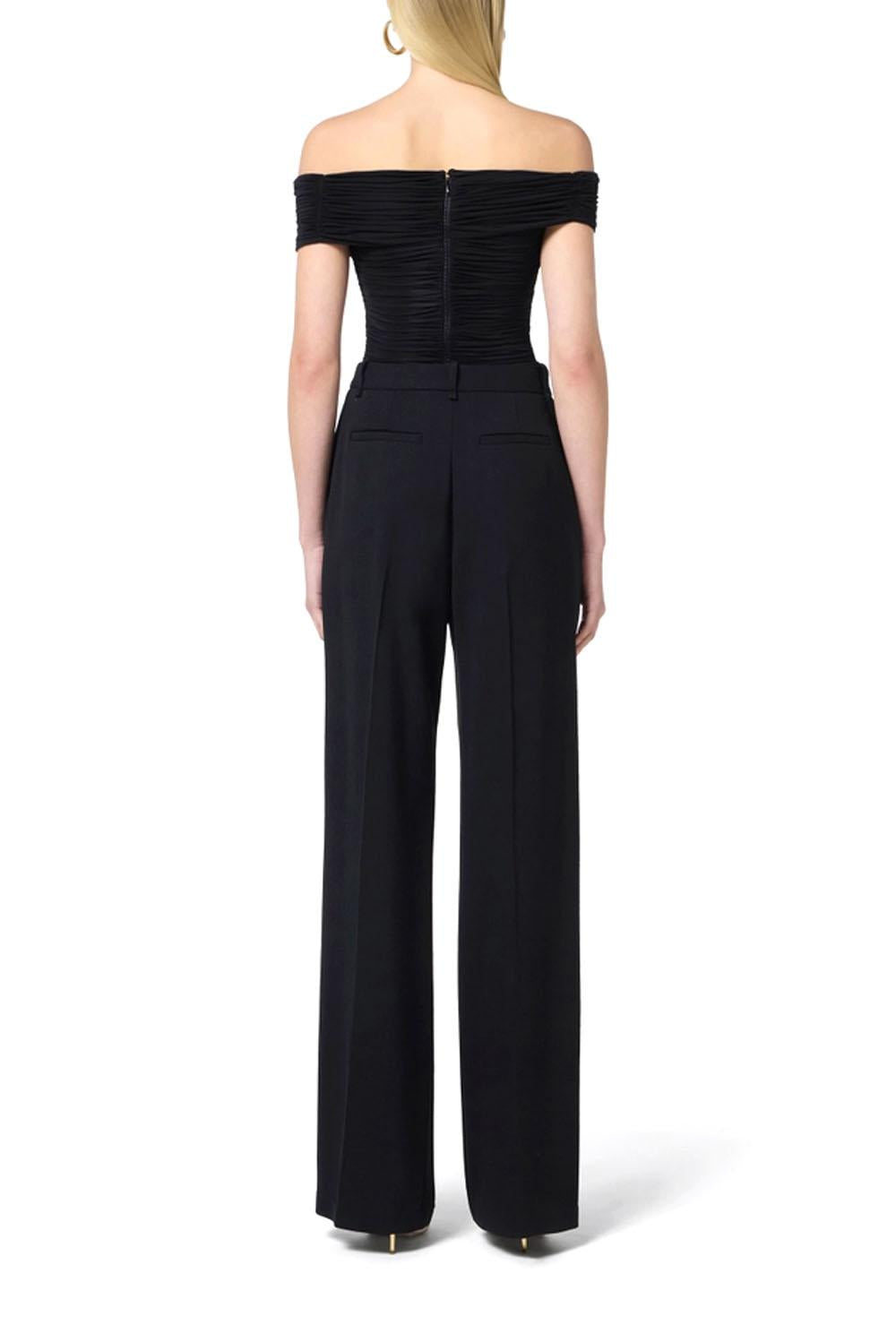  Elisabetta Franchi Top Stretch Nero Woman - 3