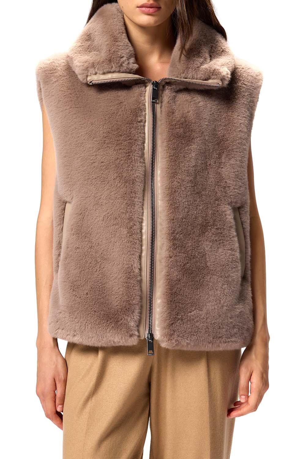  Pinko Gilet Deyn Beige Woman - 2