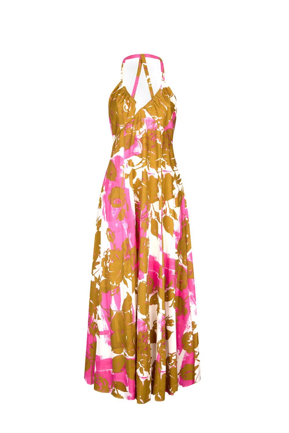  Liu Jo Abito In Popeline Pink Flowers Woman - 1