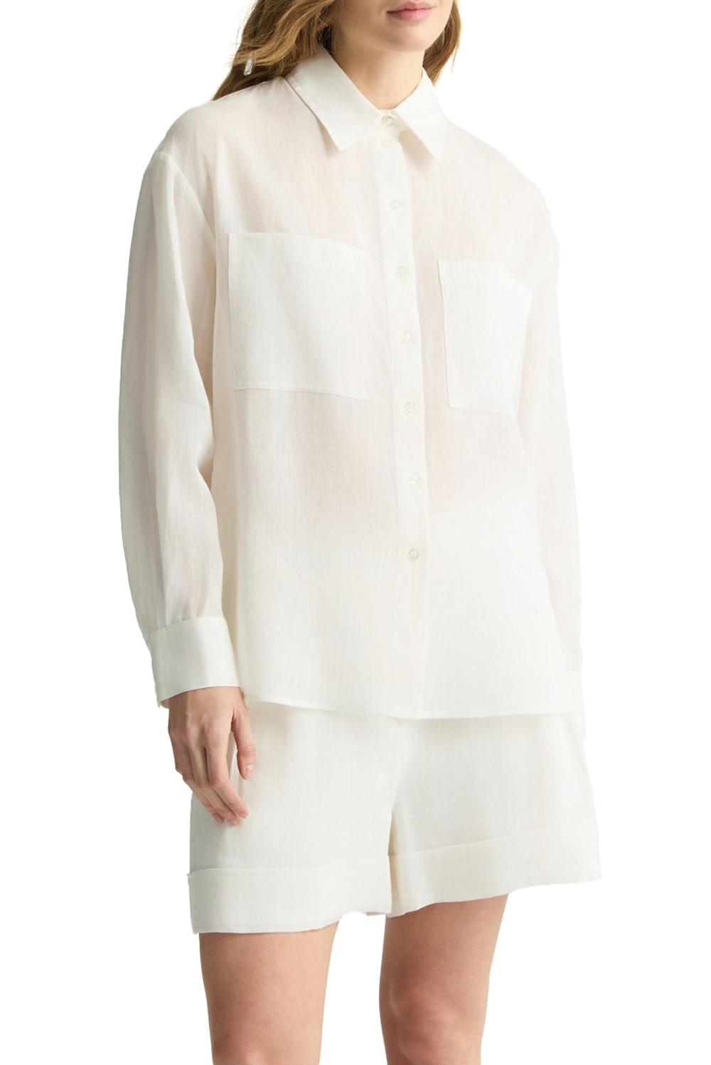  Liu Jo Camicia In Ramiè Bianco Woman - 2