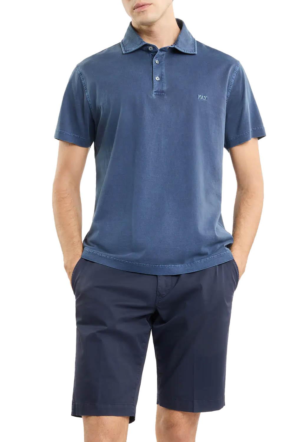  Fay Polo In Jersey Baltic Uomo - 2