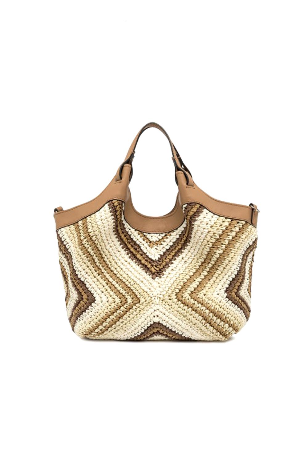  Gianni Chiarini Borsa Dua Rafia Large Cuoio Woman - 3