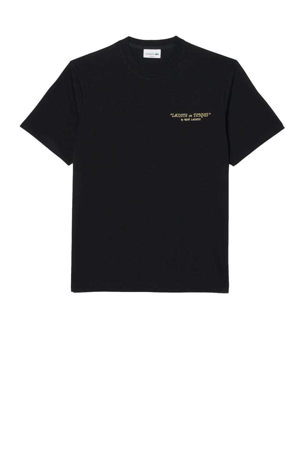  Lacoste T-shirt Cotone Ricamata Uomo - 1