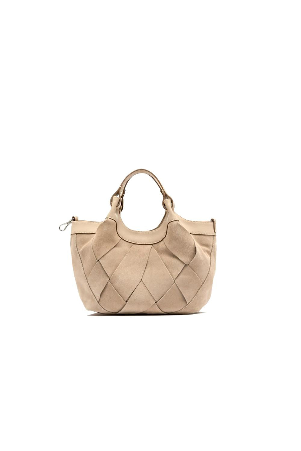  Gianni Chiarini Borsa Dua Suede Medium Nude Woman - 3