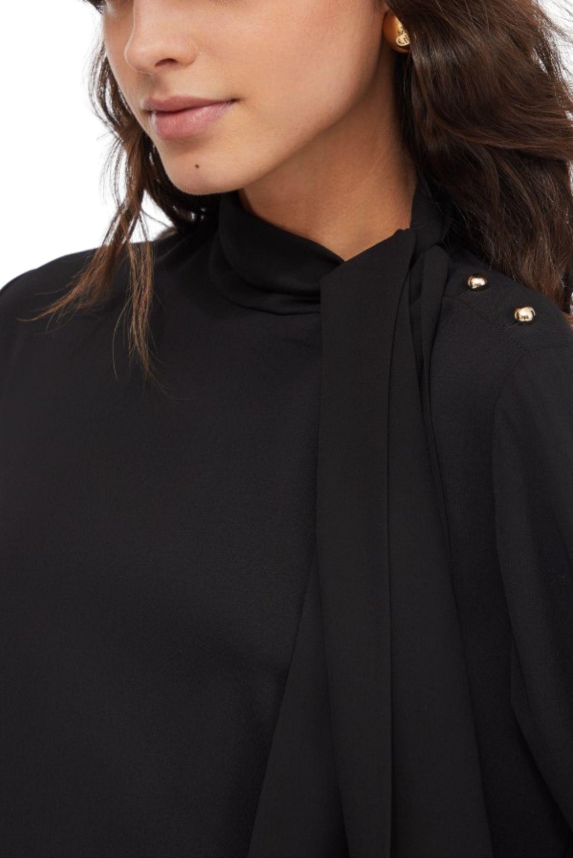  Liu Jo Blusa Con Sciarpa Colore Nero Woman - 3