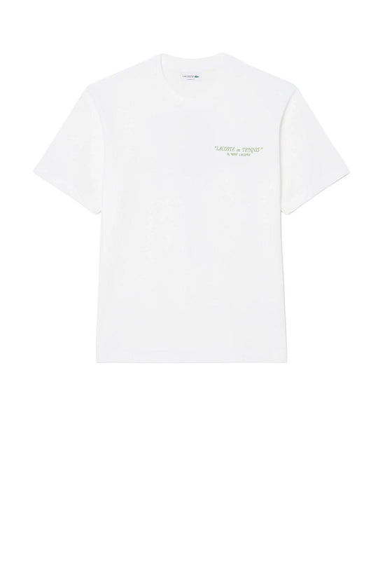 Lacoste T-Shirt Cotone Ricamata