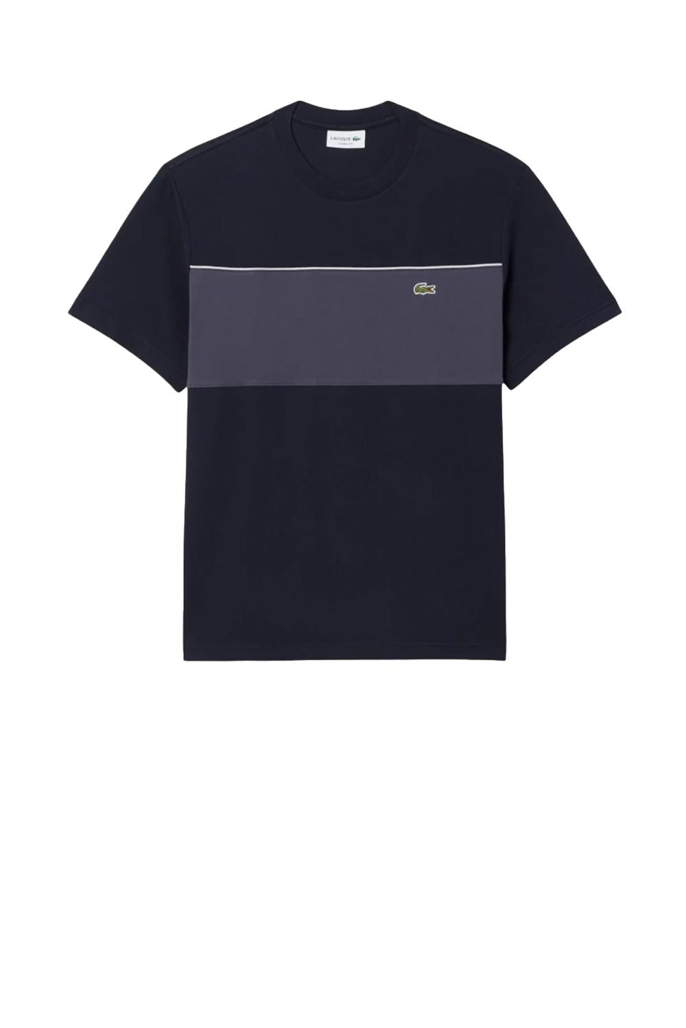  Lacoste T-shirt Cotone Color Block Uomo - 1
