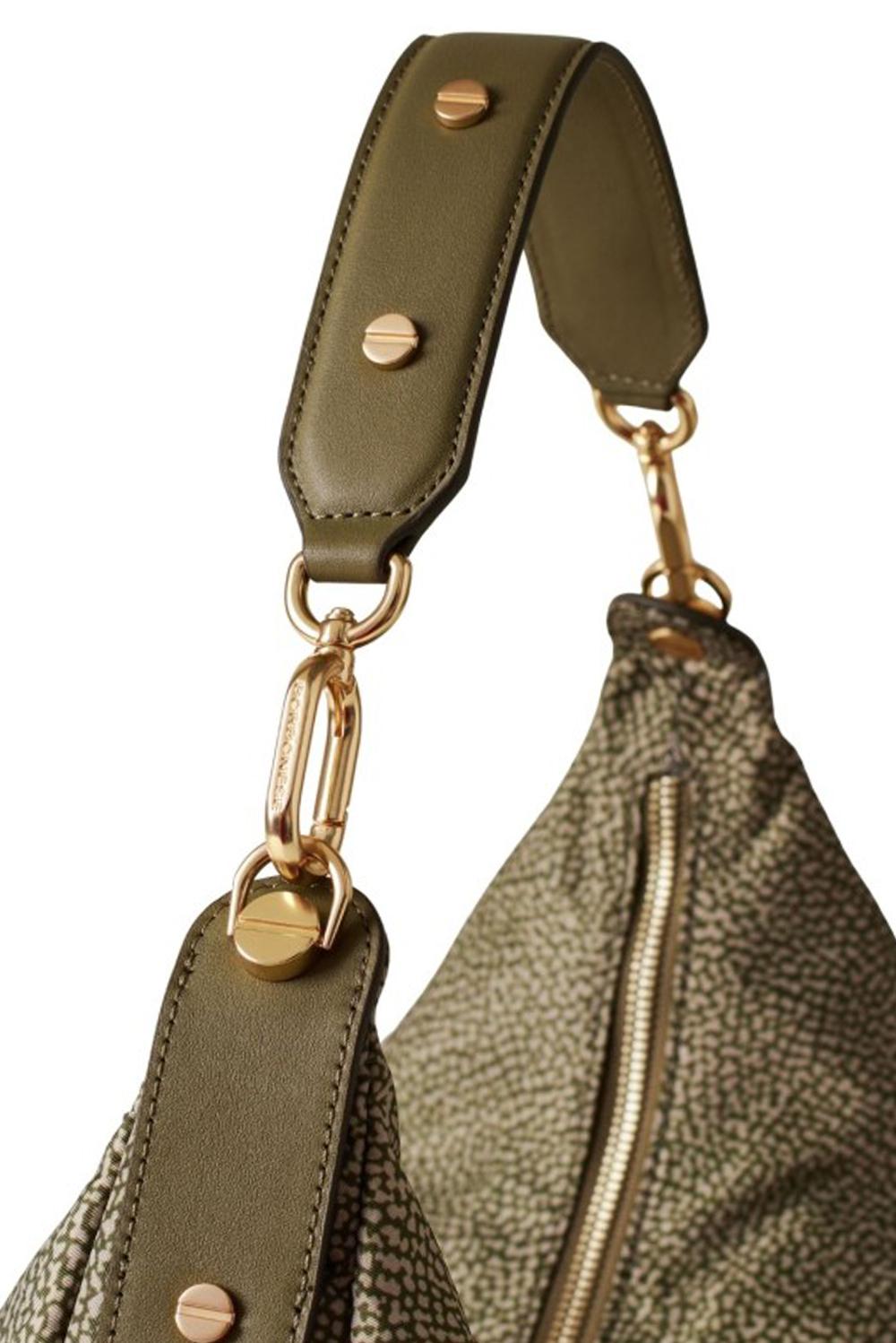  Borbonese Frame Hobo Medium Olive Woman - 4
