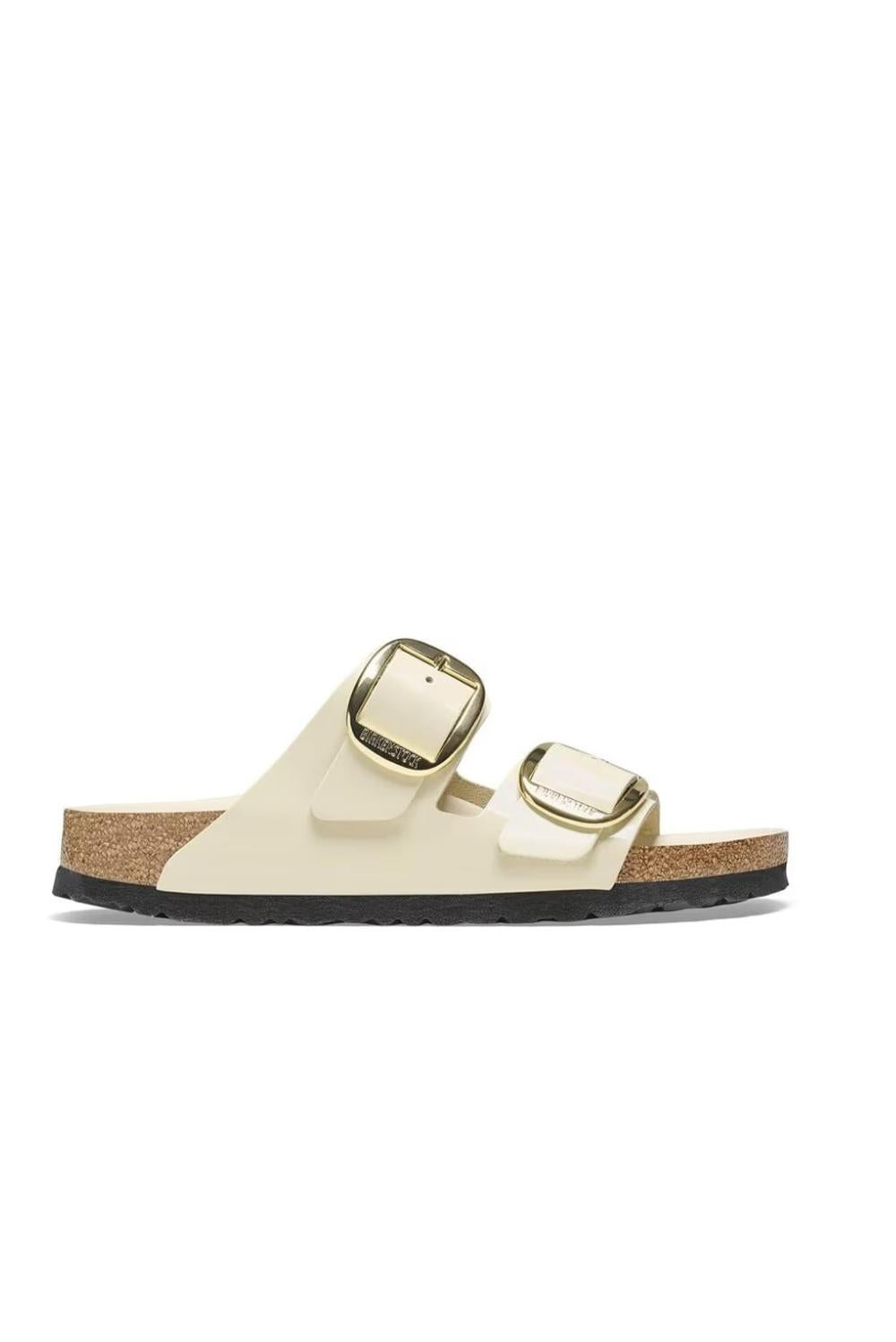  Birkenstock Arizona Big Buckle Shine Ecru Woman - 1