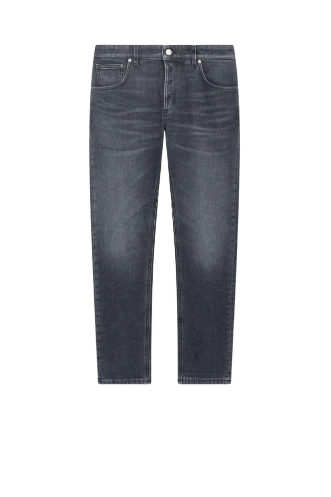  Pt Torino Jeans In Black Denim Stretch Uomo - 1