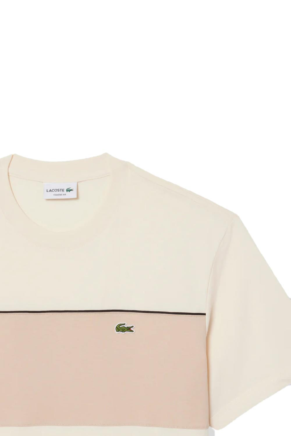  Lacoste T-shirt Cotone Color Block Uomo - 2