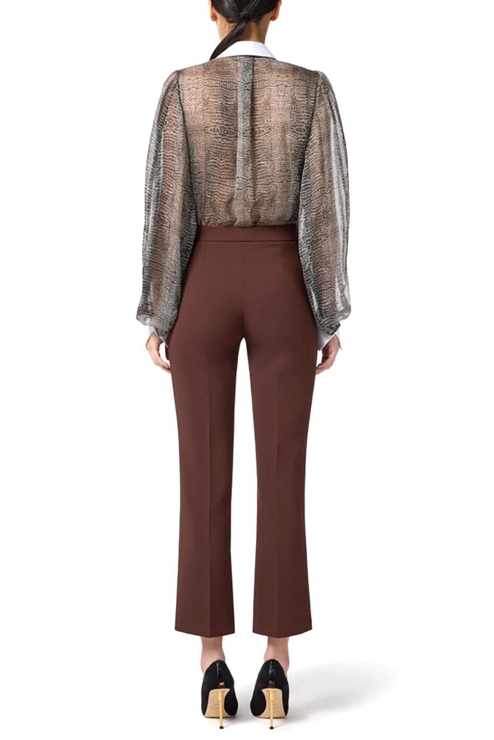  Elisabetta Franchi Body Con Stampa Pitone Nero Woman - 3