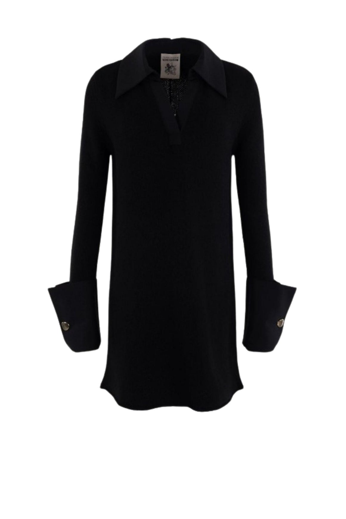  Semicouture Abito Araceli Donna Nero Woman - 1