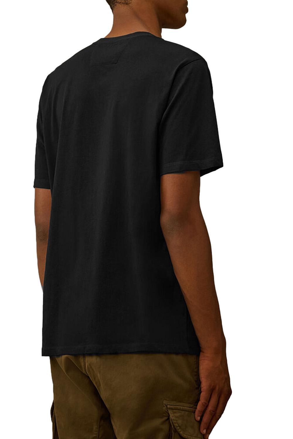 Cp Company Logo Patch T-shirt Black Uomo - 3