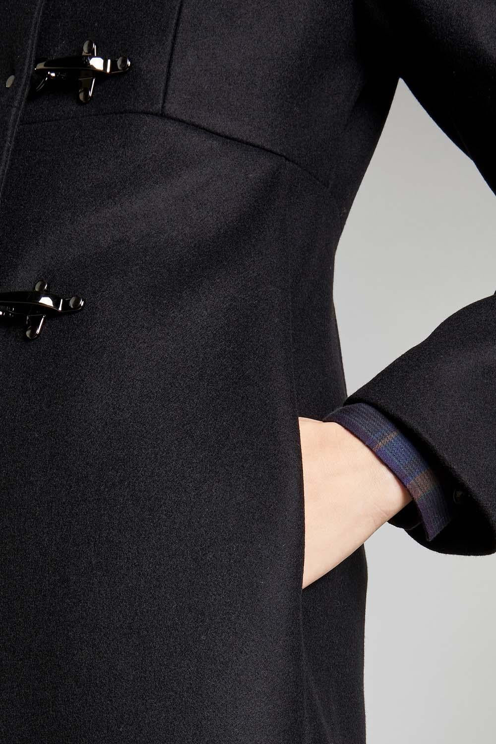  Fay Romantic Coat Black Woman - 4