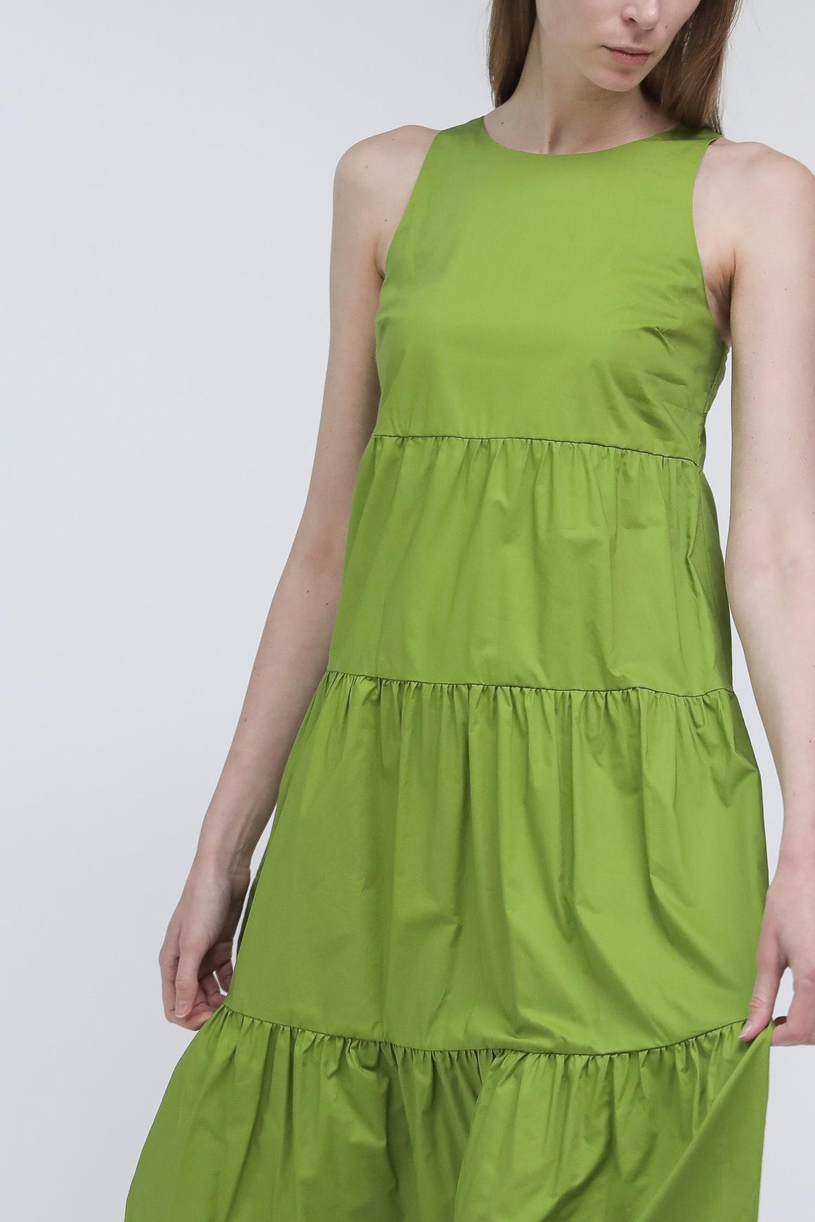  Patrizia Pepe Abito Lungo Green Woman - 8