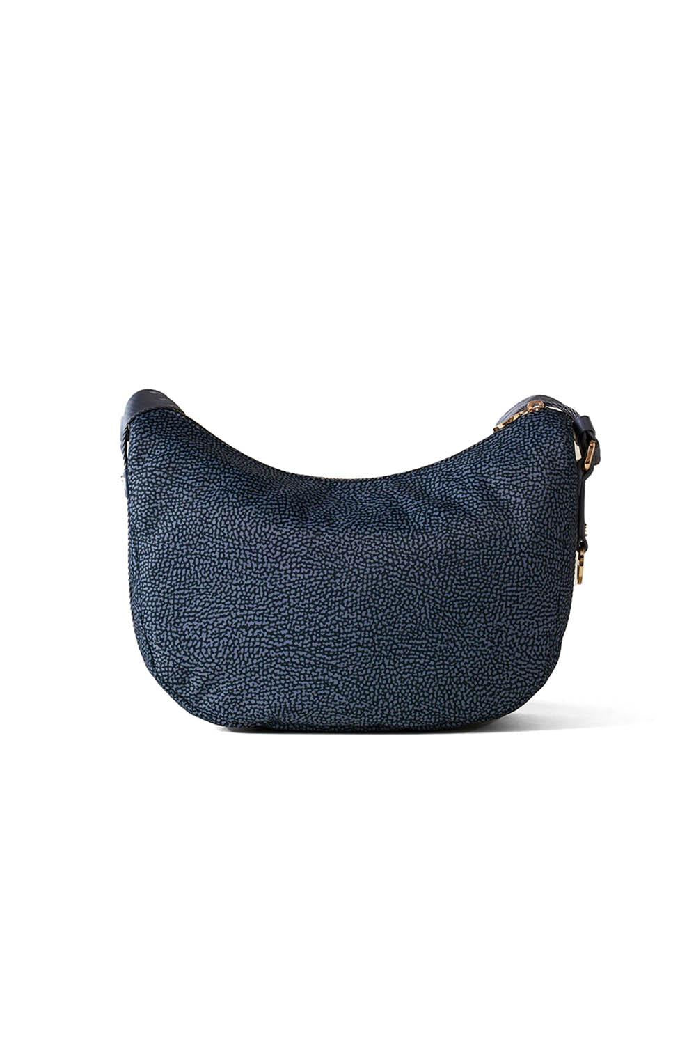  Borbonese Eco Line Luna Bag Small Blu Lapis Woman - 3